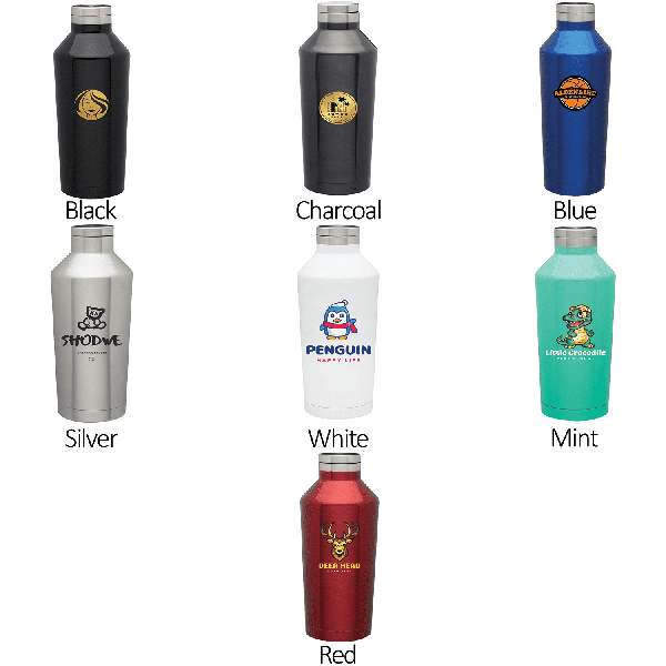 Stainless Steel Vacuum Water Bottle - Double Wall, 17 oz. 14