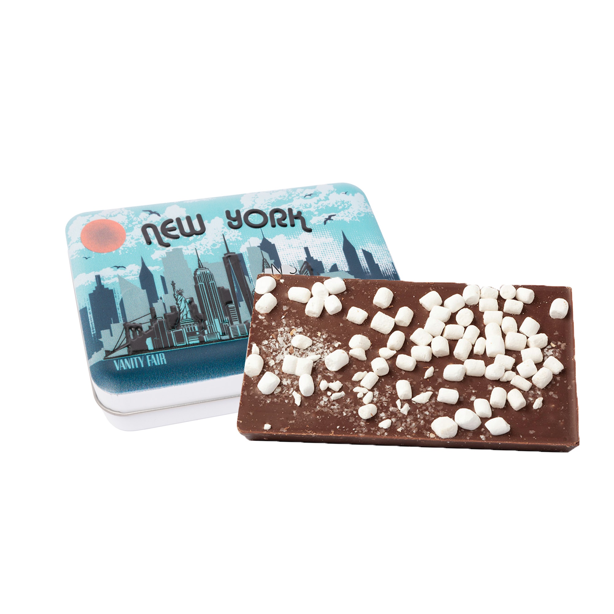 Milk Chocolate & Dehydrated Marshmallow Bark Tin 1