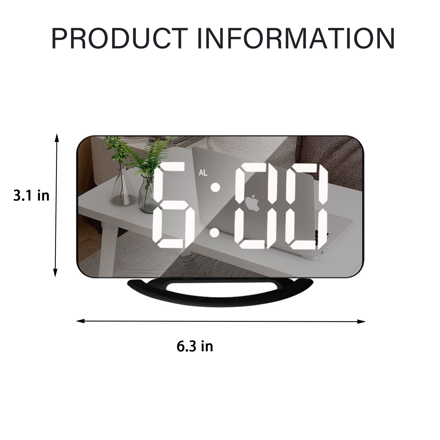 Clock Radio Mirror 5