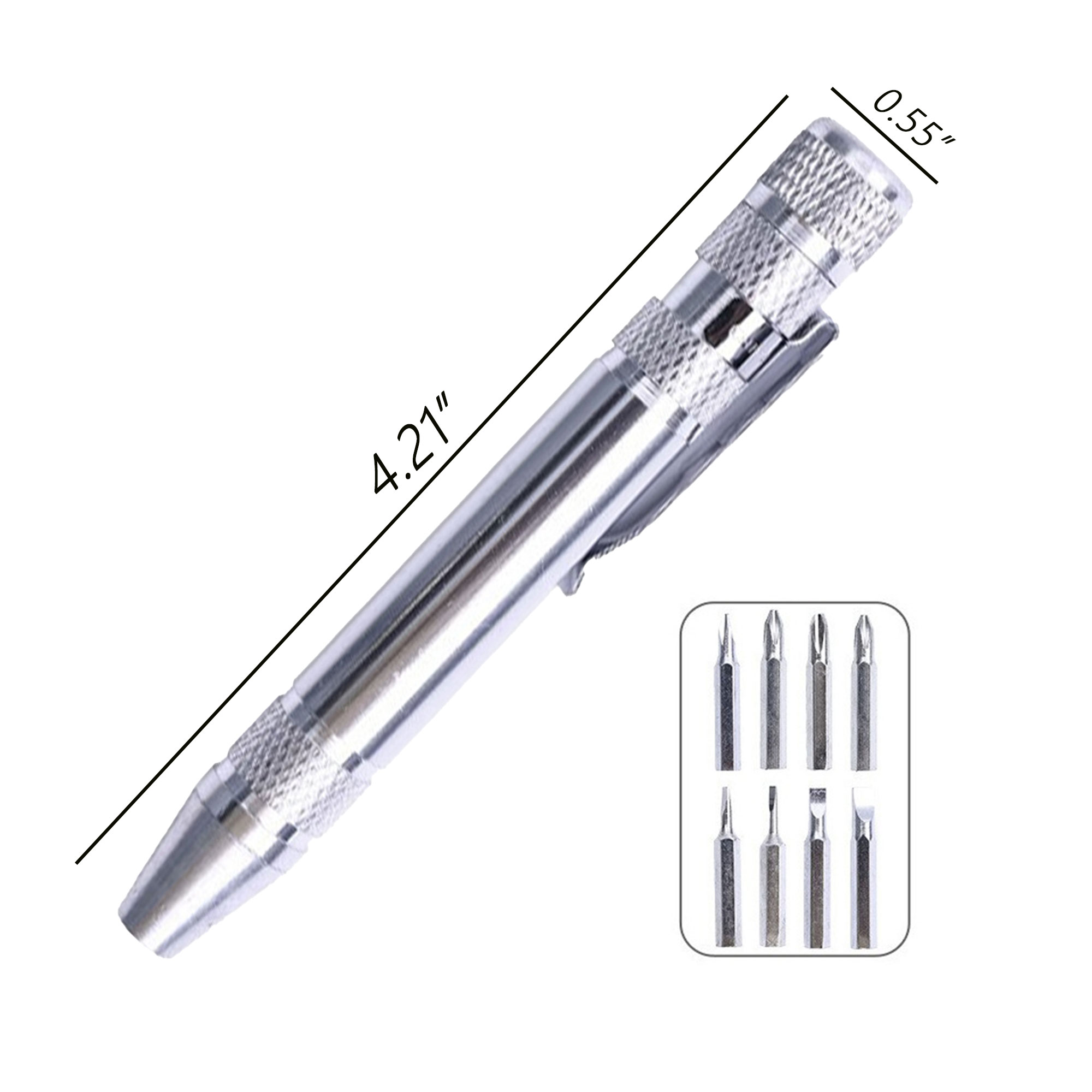 8 in 1 Aluminum Pen Screwdriver 3