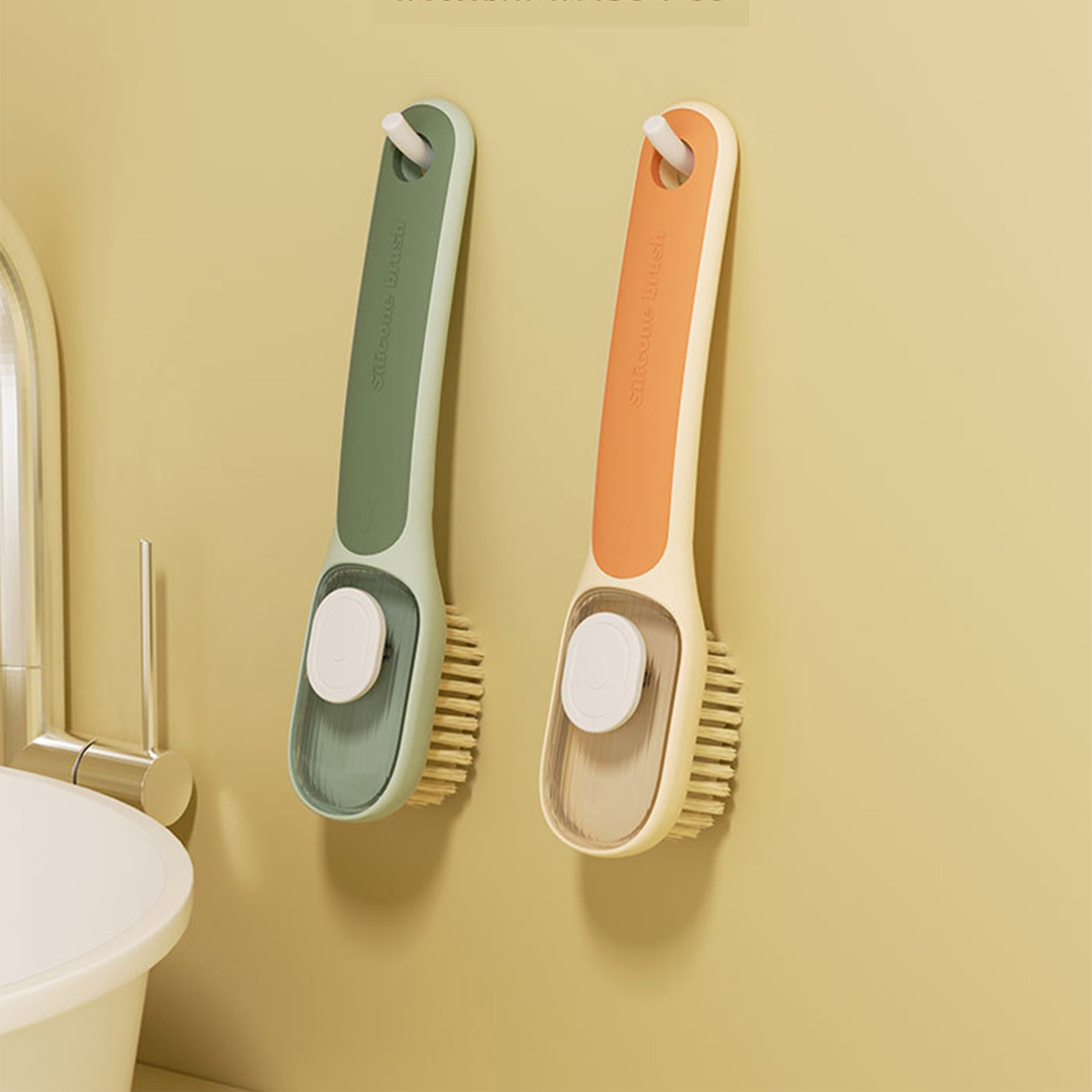 2-in-1 Liquid-Dispensing Shoe Brush 3