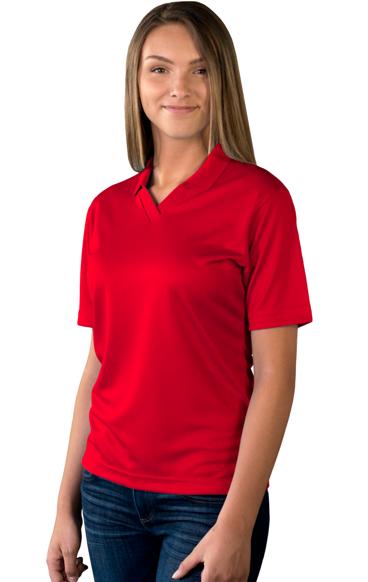 Ladies' Wicking V-Neck Polo 35