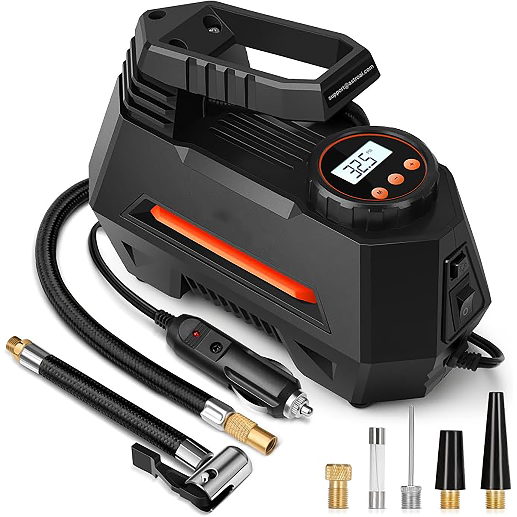 Portable Tire Inflation Air Compressor with LED Light 6