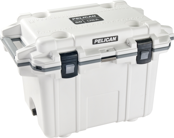 Pelican™ 50QT Cooler WHITE 13