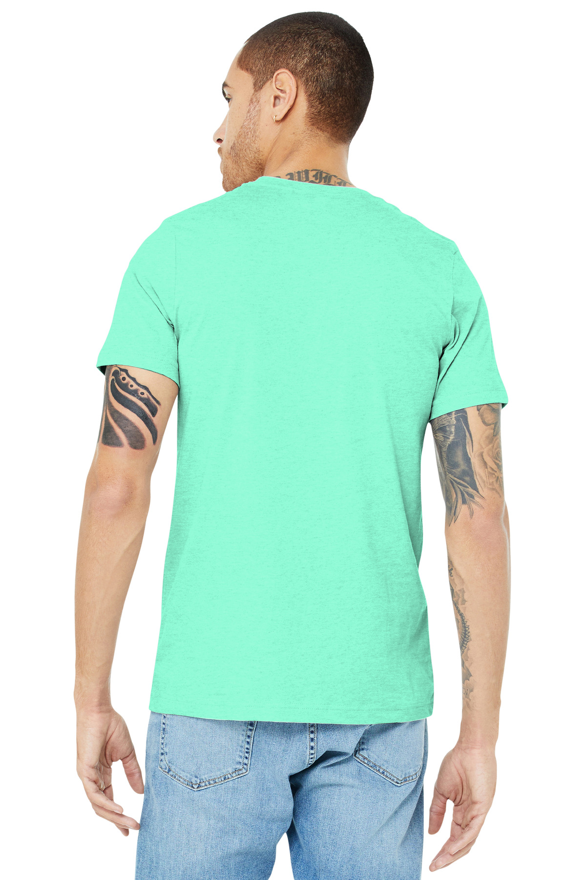 BELLA+CANVAS Unisex Heather CVC Short Sleeve Tee. BC3001CVC 454