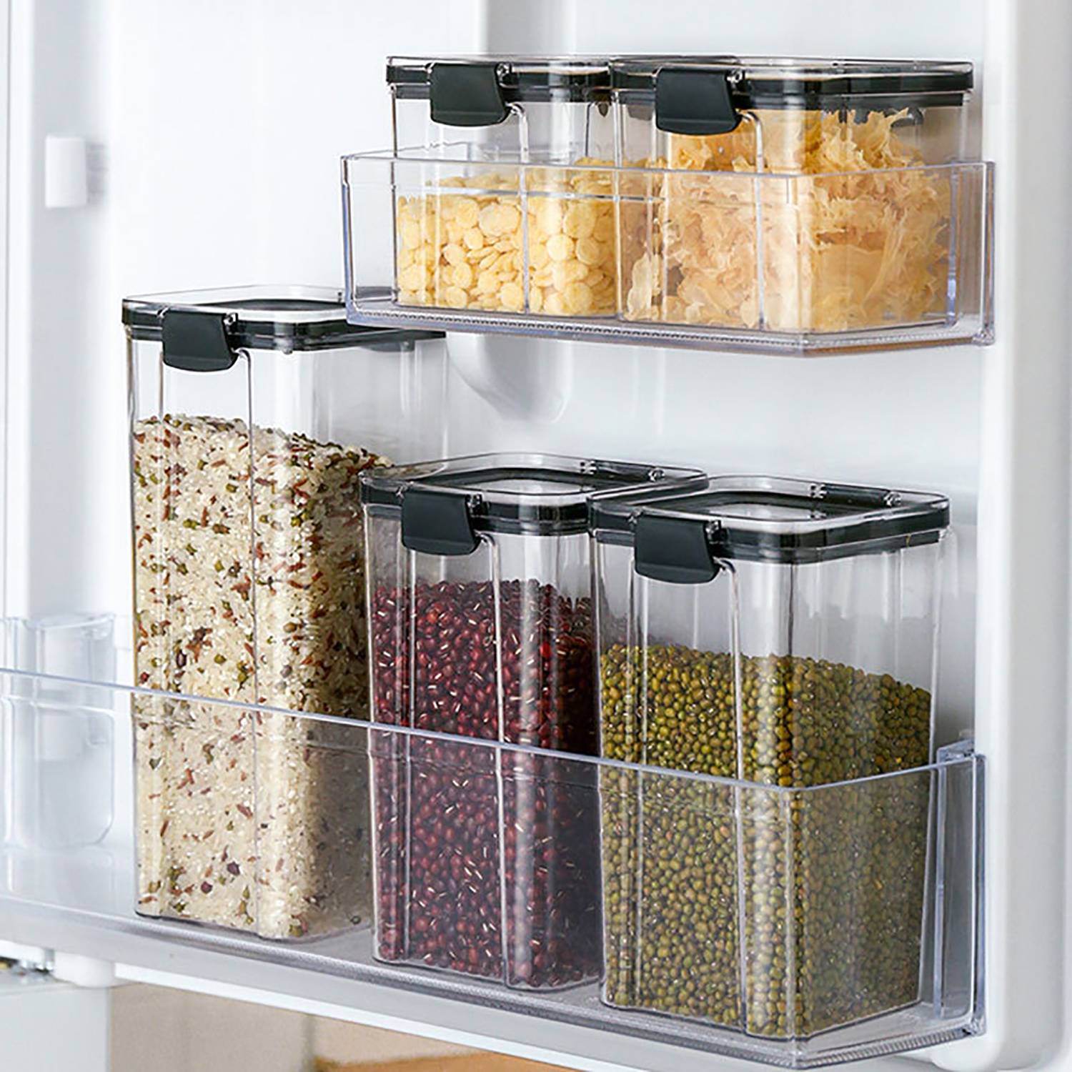 60Oz Kitchen Moisture-Proof Airtight Cereal Storage Jar 10