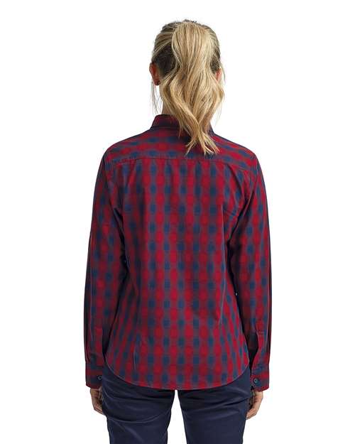 Women's Mulligan Check Cotton Dress Shirt - RP350 21