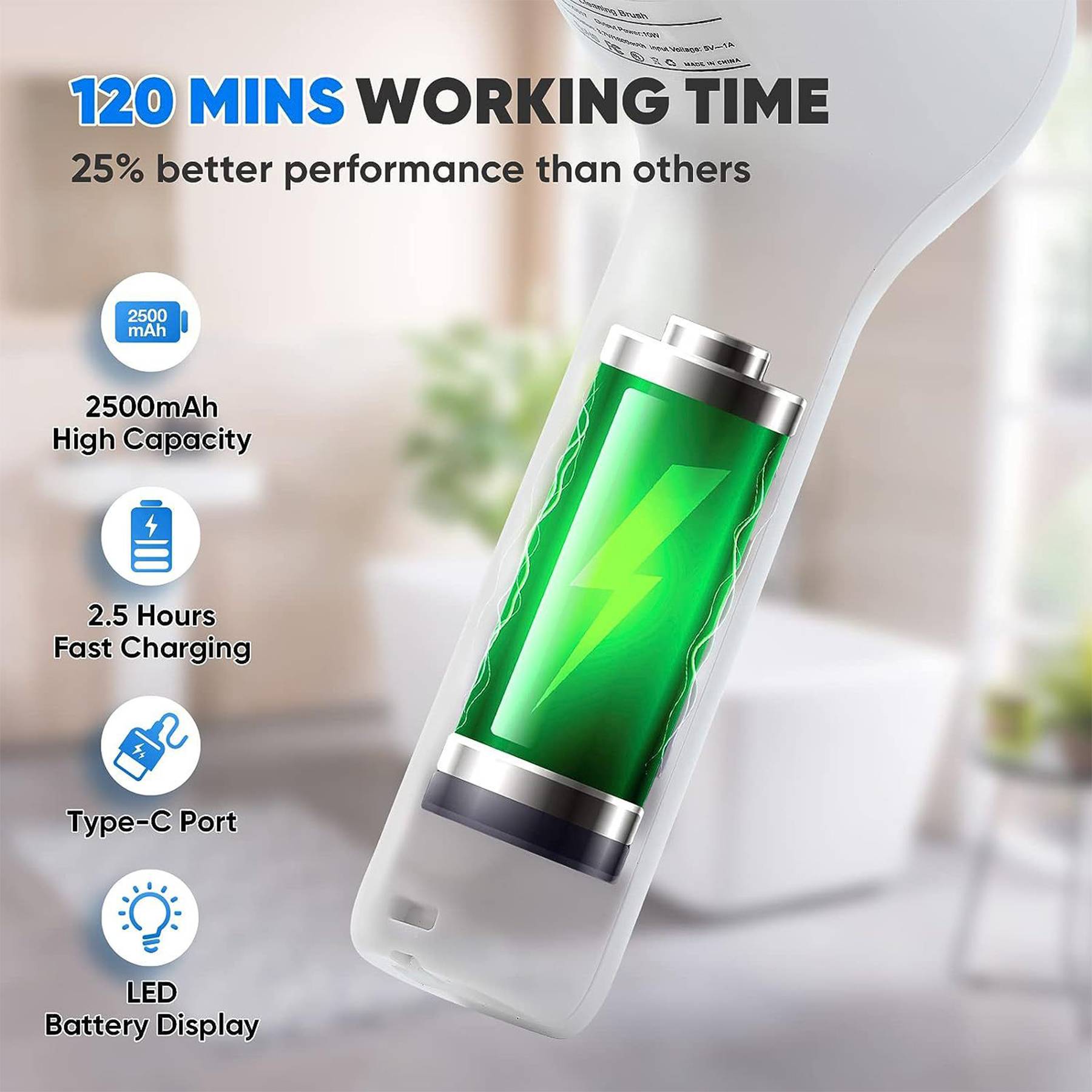 Electric Household Cleaning Brush 3