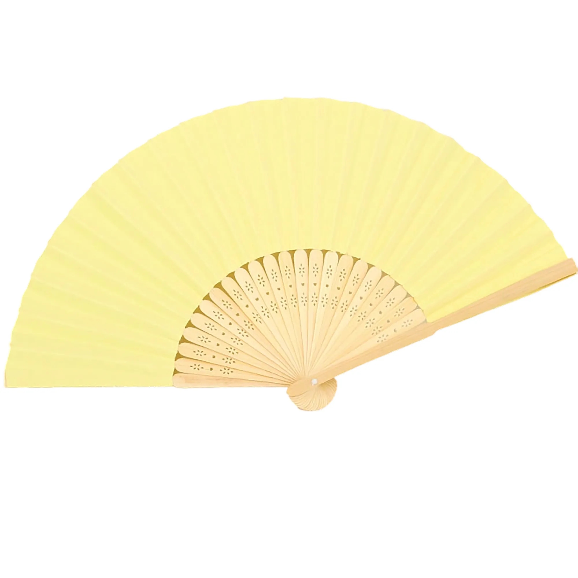 Bamboo Handle Paper Folding Fan Decorative 8