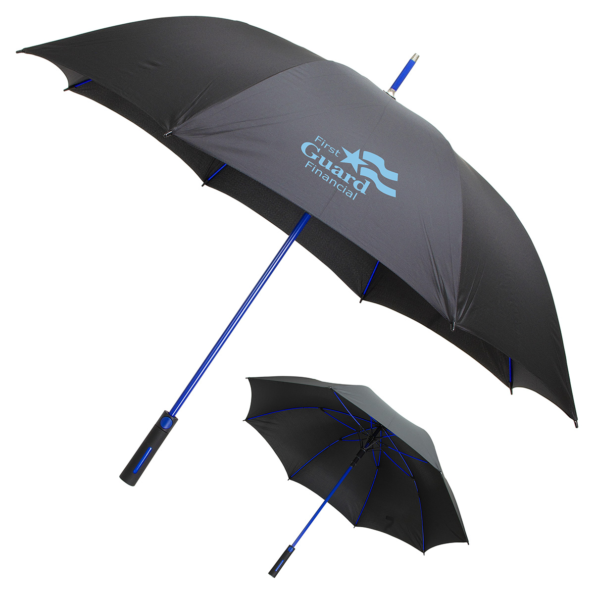 Parkside Auto-Open Umbrella with Contrasting Color Frame 16