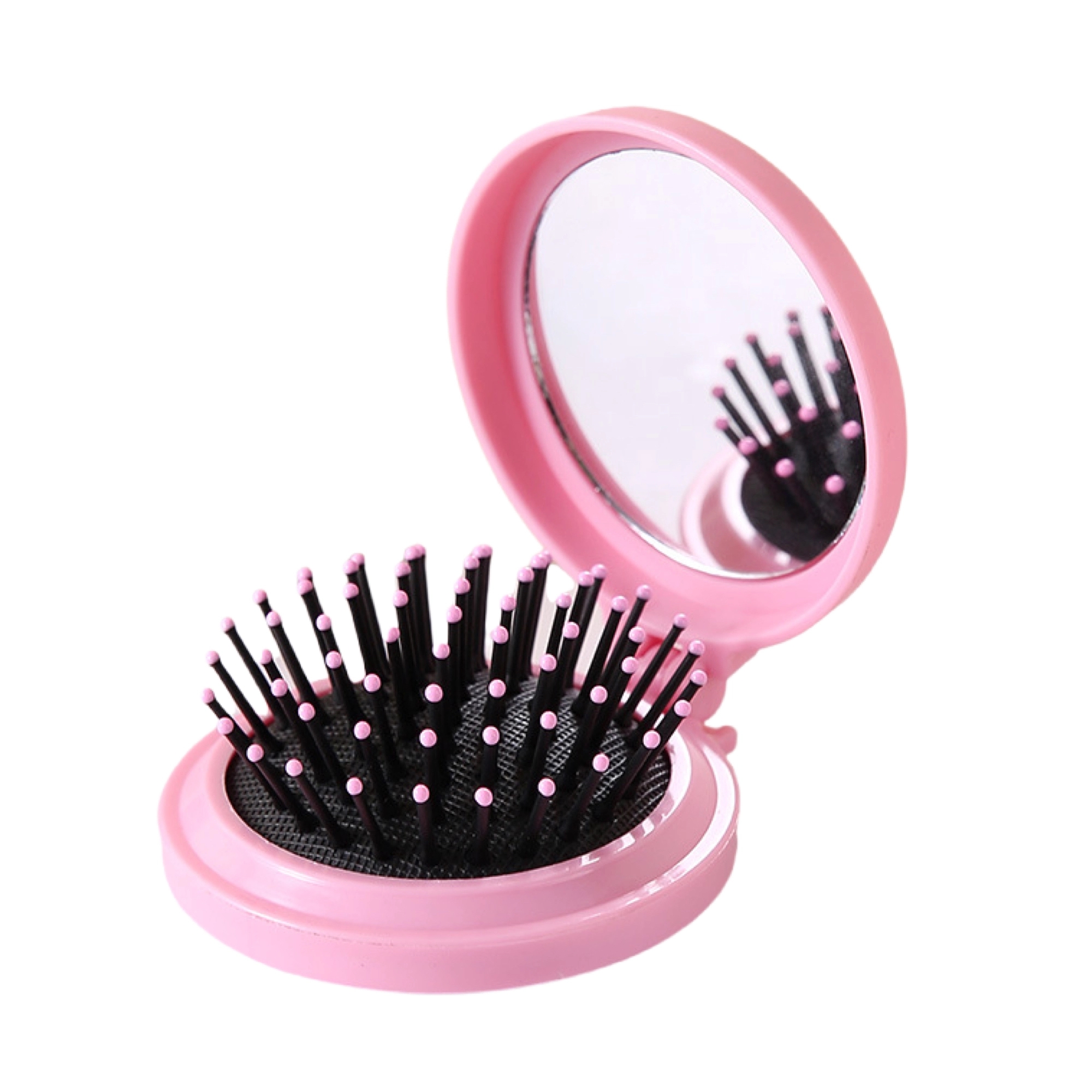 Foldable Hairbrush With Mirror 4