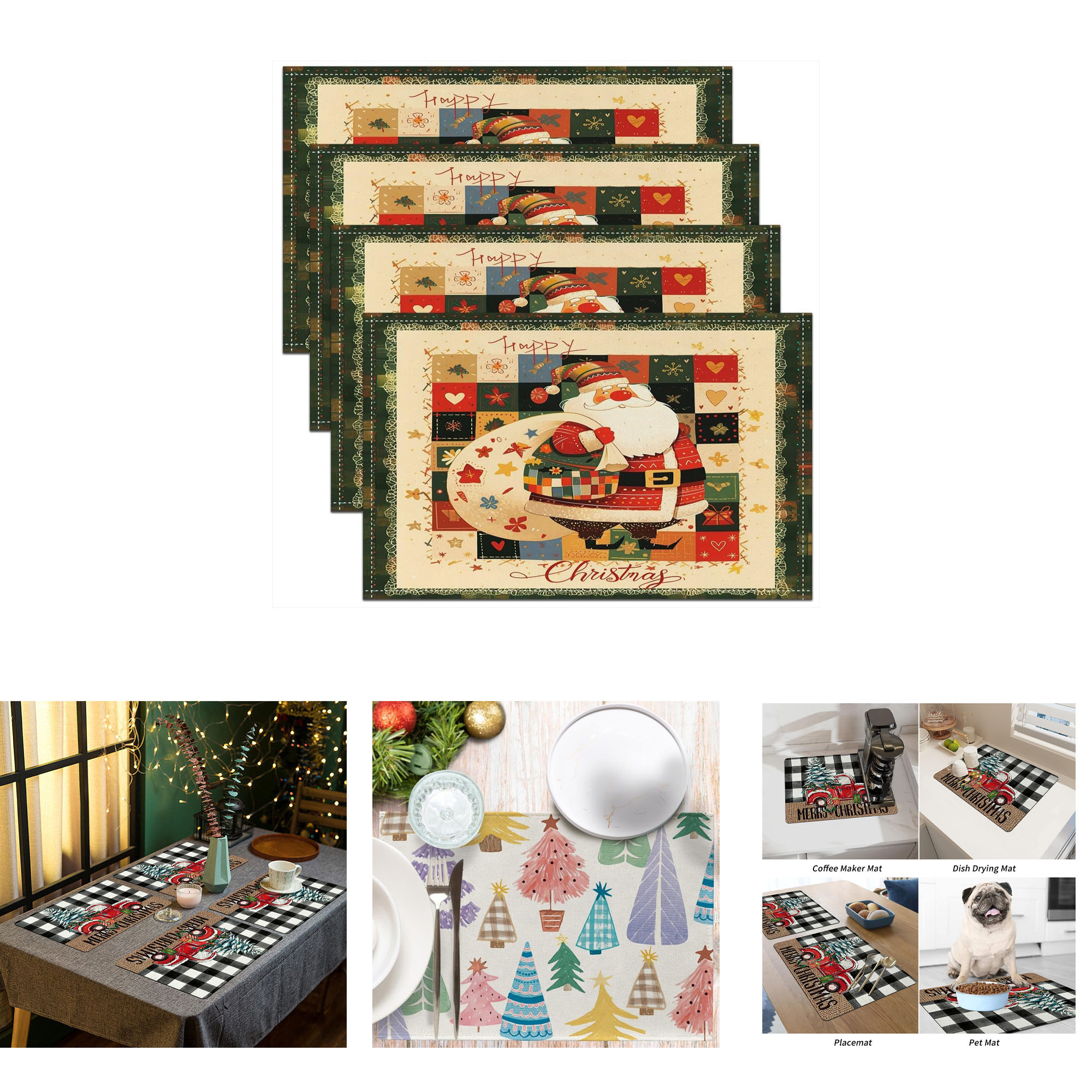 Customized Full Color Christmas Placemat 2