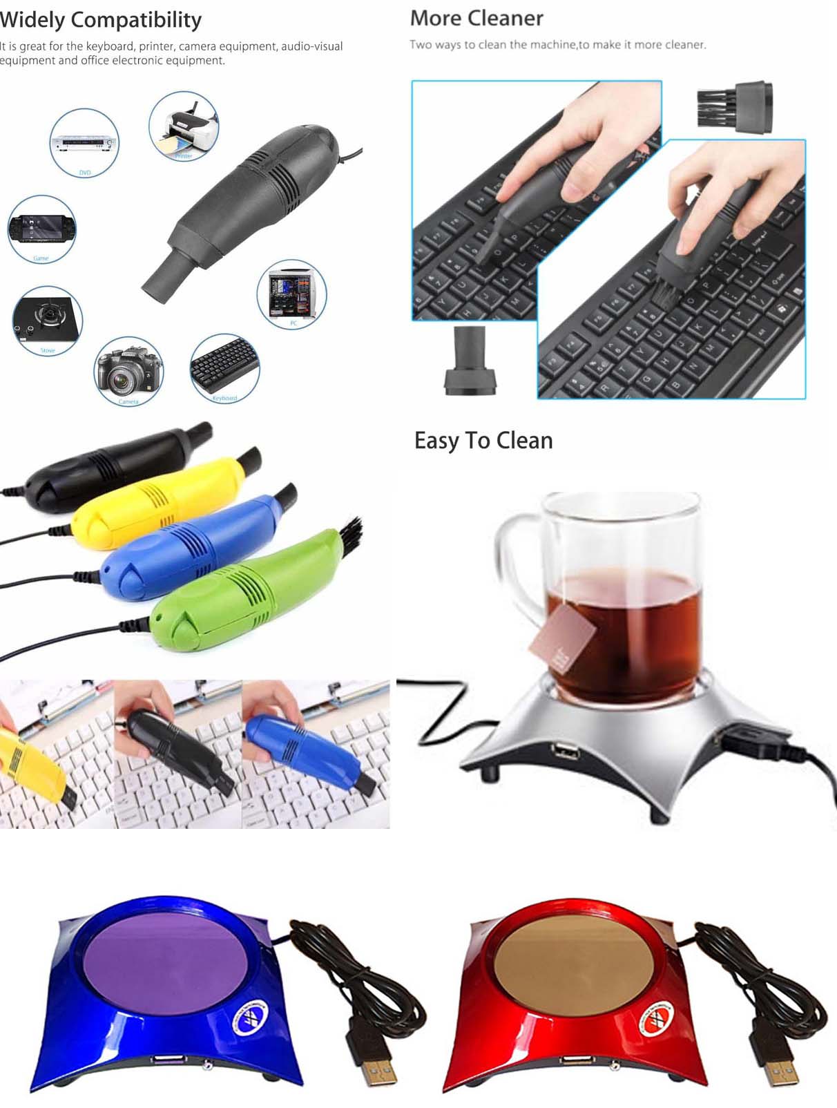 iBank ® USB Cup Warmer + USB Vacuum Cleaner 2