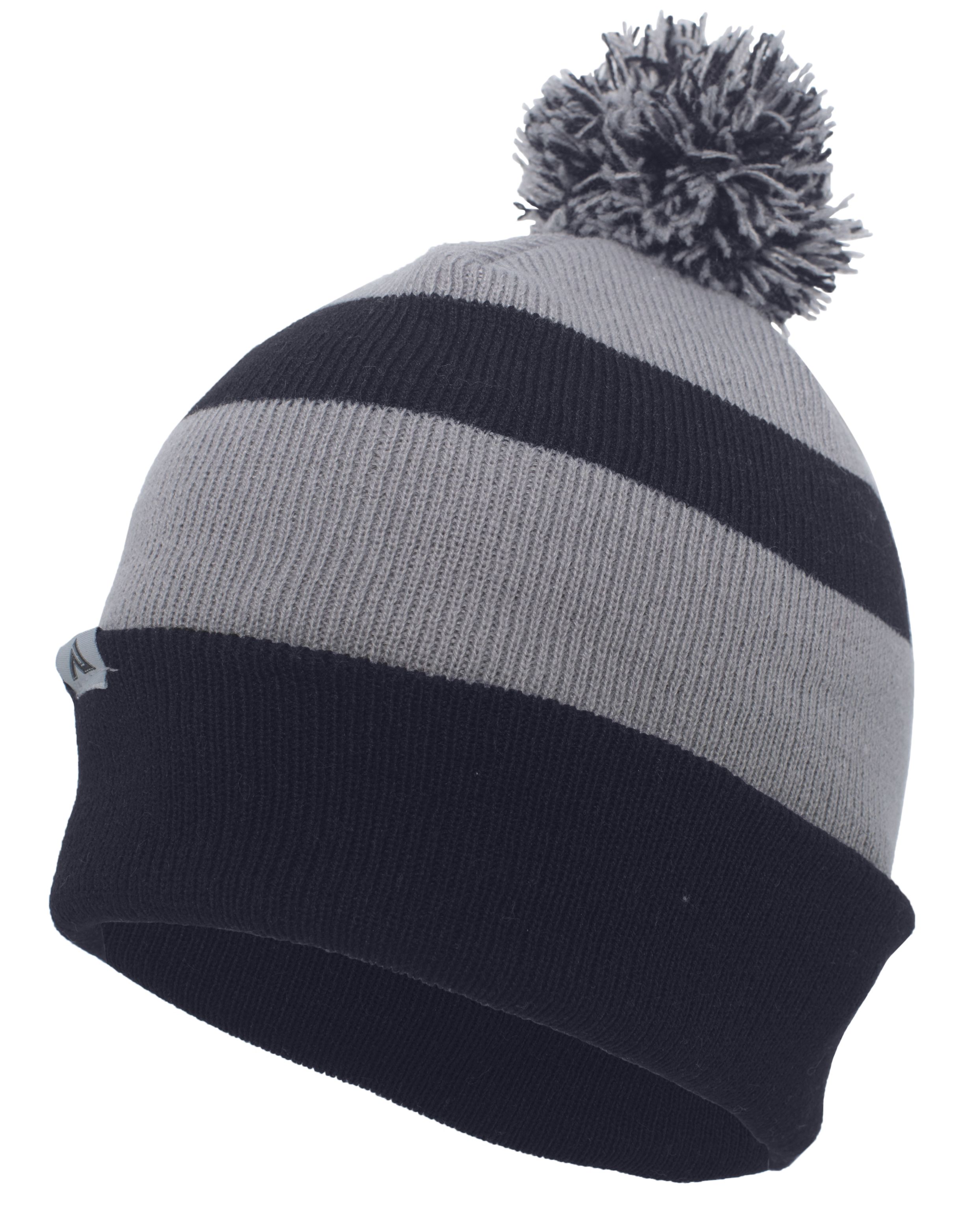 Knit Fold Over Pom-Pom Beanie 35