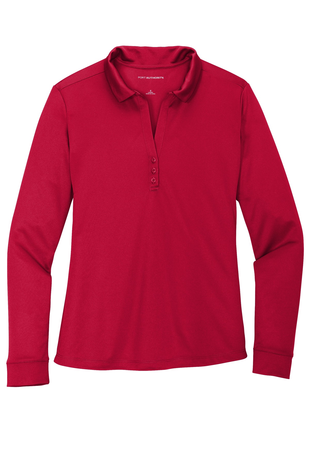 Port Authority Women's Silk Touch Performance Long Sleeve Polo. L540LS 40