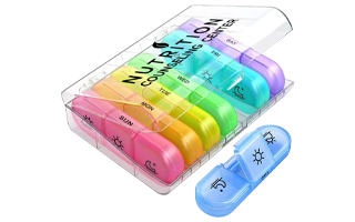 Clear/Rainbow Travel Pill Container 4