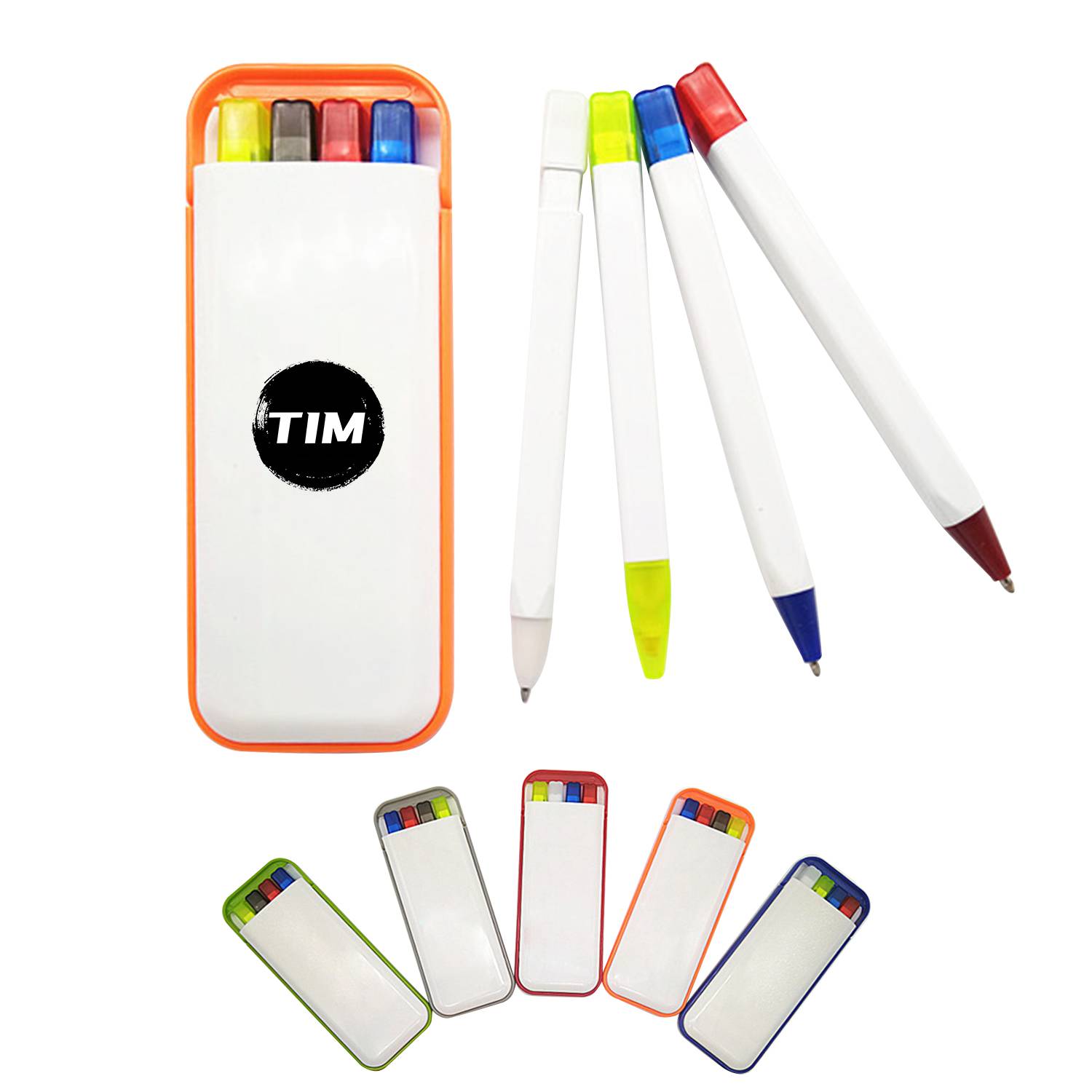 Personalized 4 Pcs Stationery Pen Sets 3