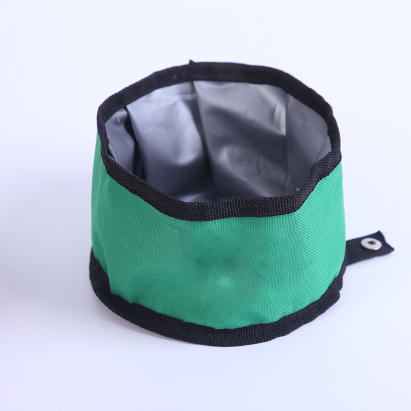 Oxford Cloth Foldable Waterproof Pet Bowl Collapsible Dog Bowl 12