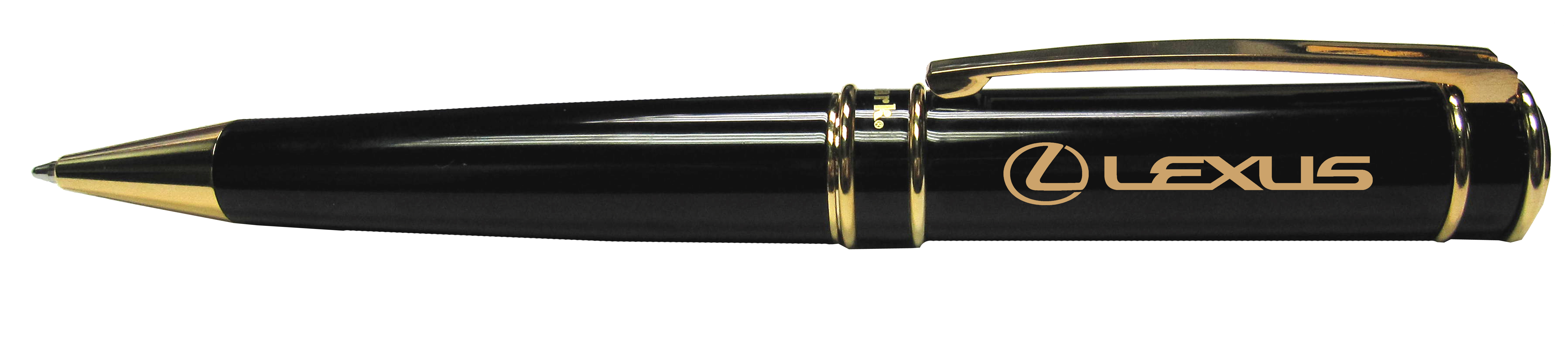 Executive Twist Action Ballpoint Pen black with gold appointments