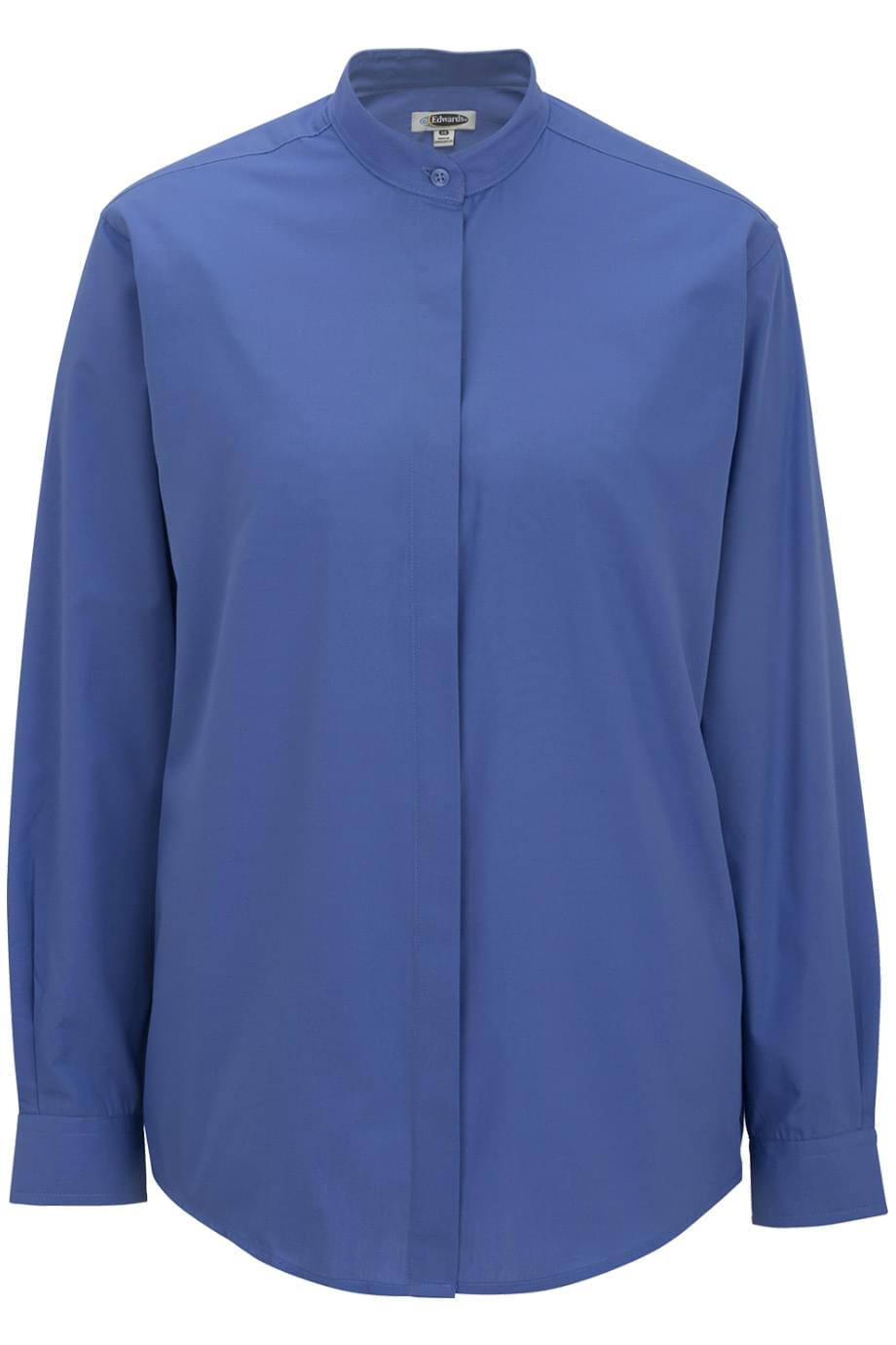 Banded Collar Ladies Shirt 6