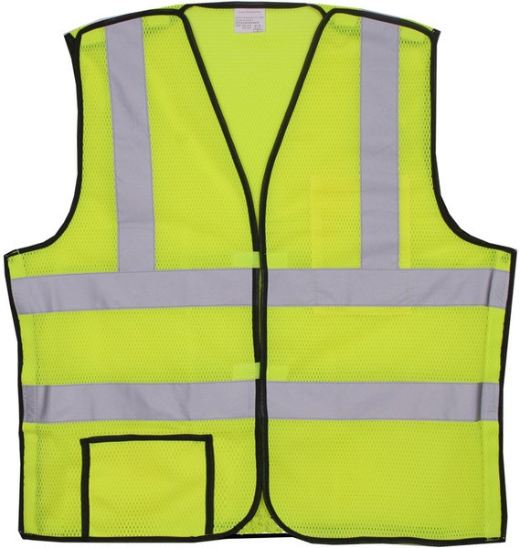 Polyester Yellow Mesh Safety Vest SV400