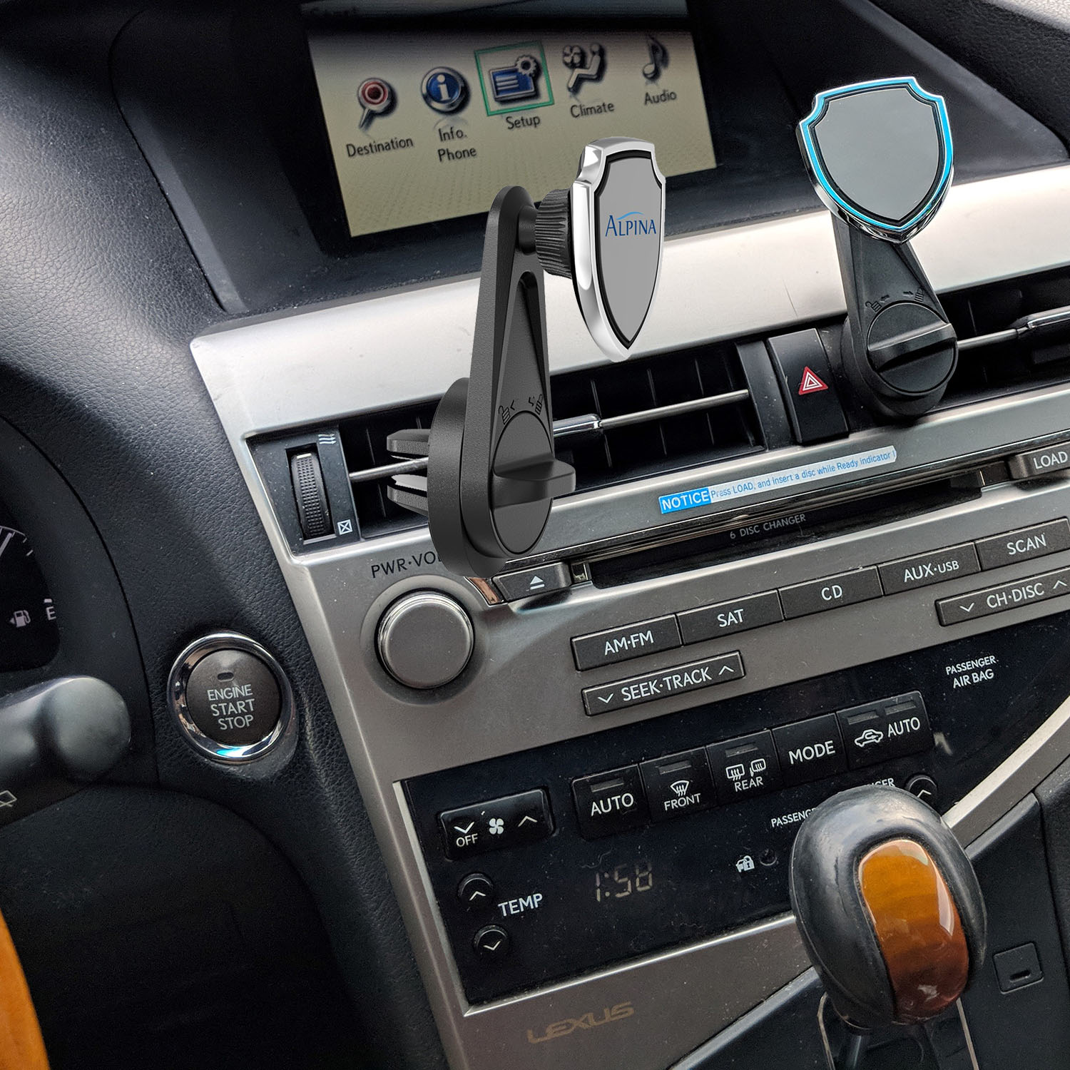 VENT CAR MOUNT PHONE HOLDER 1