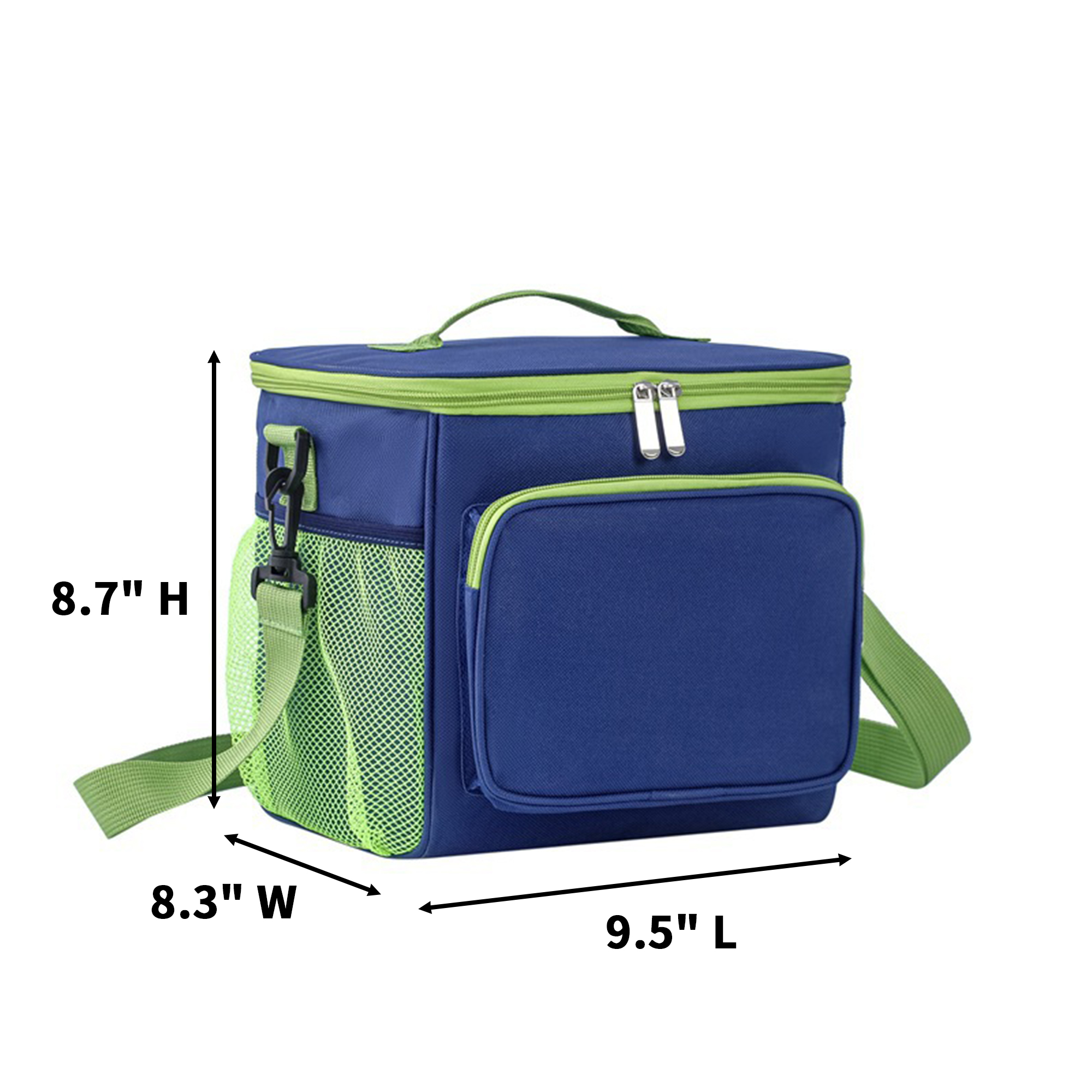 Triple Insulated Lunch Cooler With Front Pocket 9