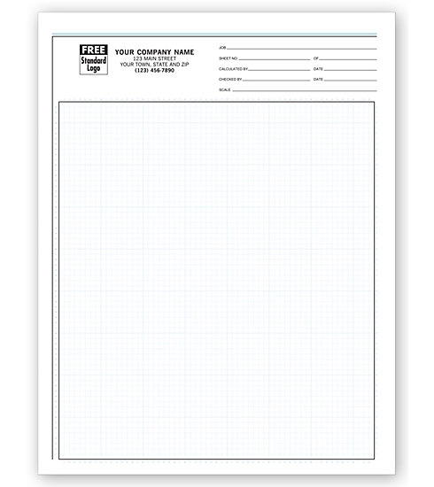 Graph Papers, Pro-Sketch, 1/8", Padded 1