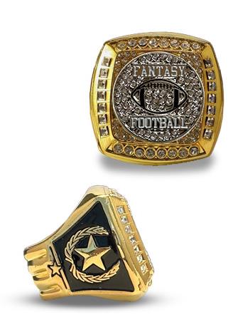 Fantasy Football Championship Ring Gold 1