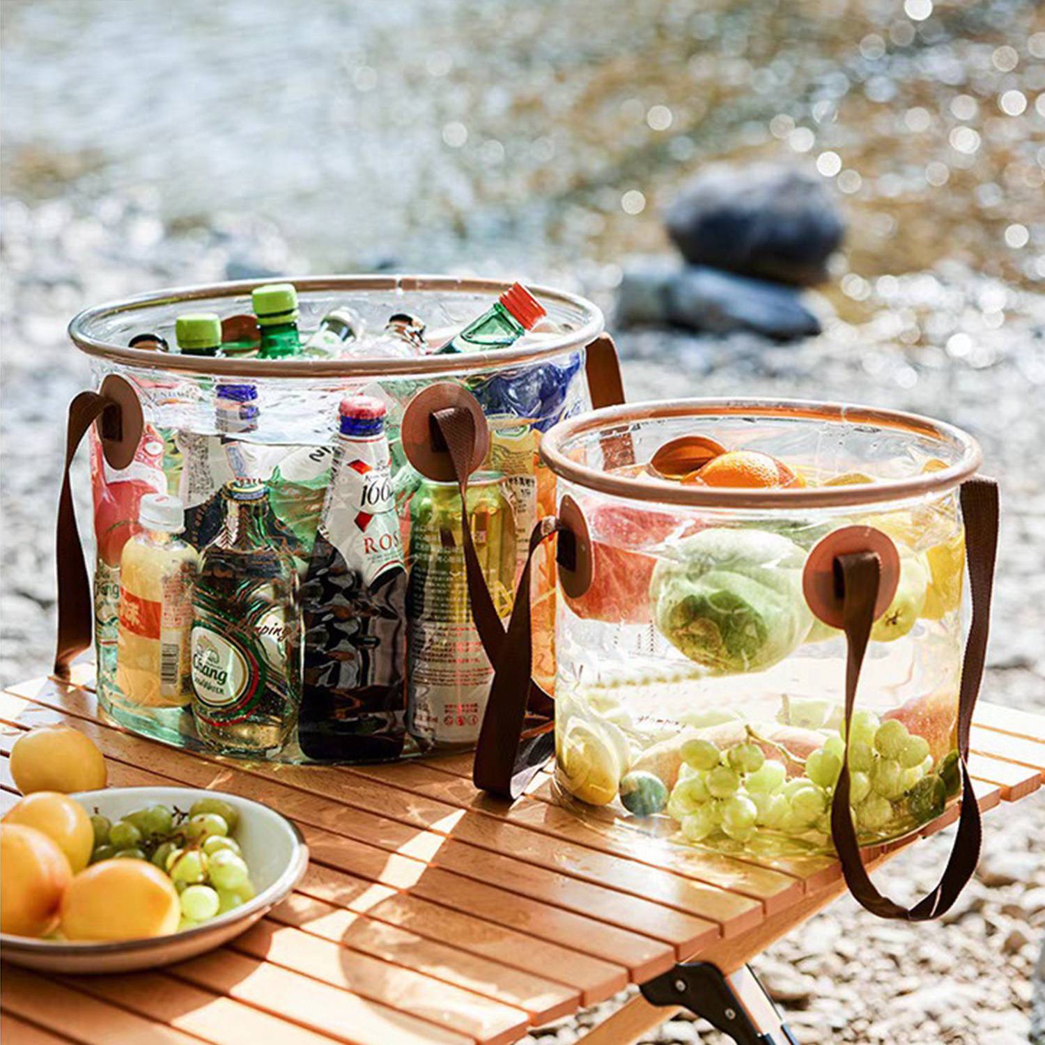 Outdoor portable folding bucket 5