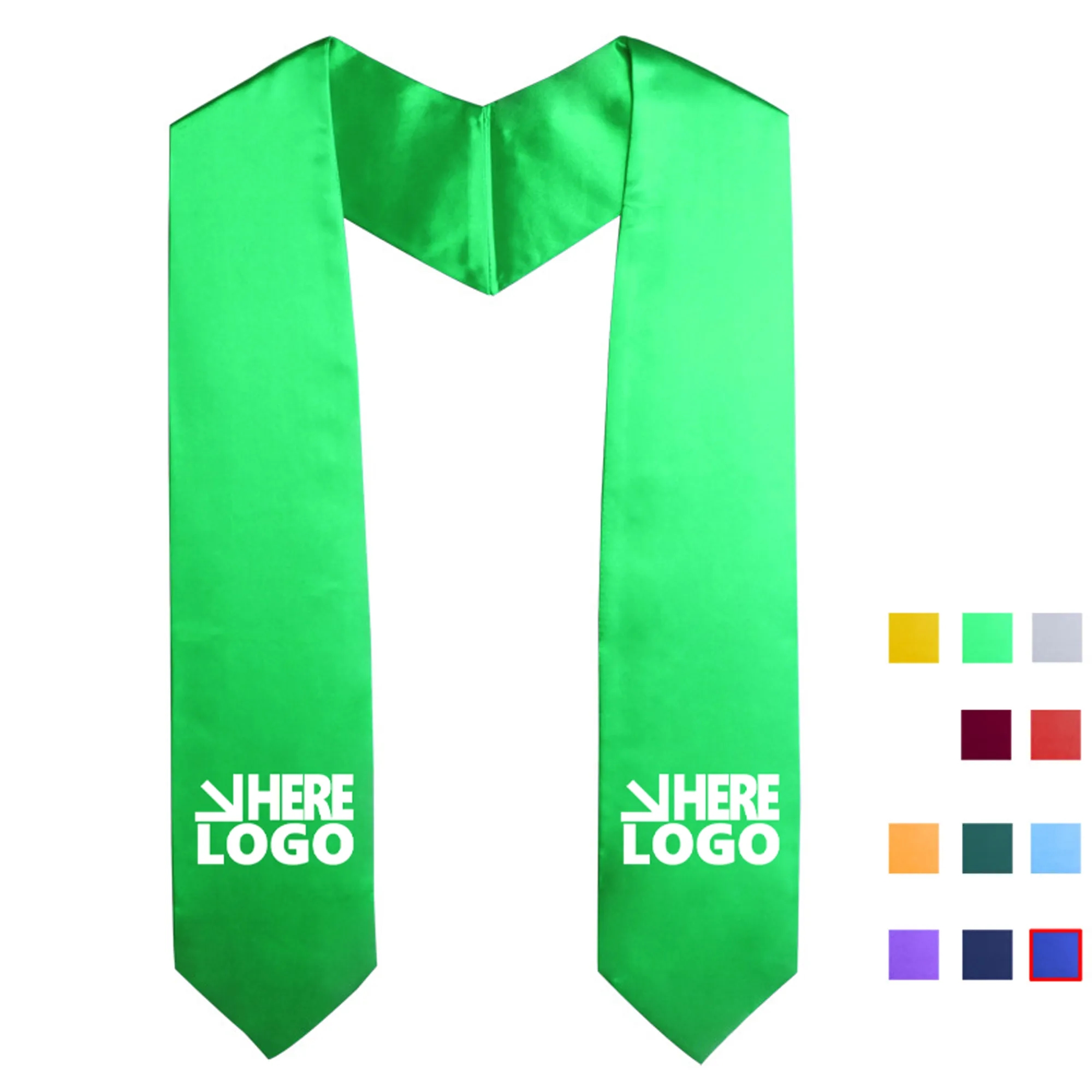 Graduation Plain Stole For Unisex MOQ 50PCS 3