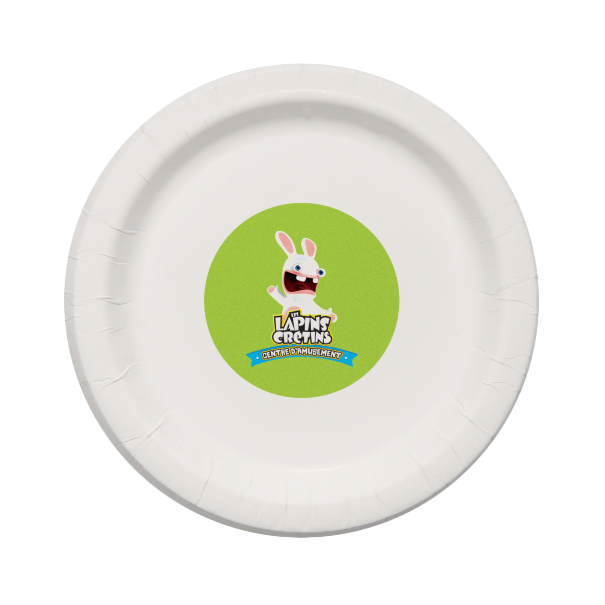 7.000" Plain Medium Weight Coated Paper Plate Round White Tradition Print 5