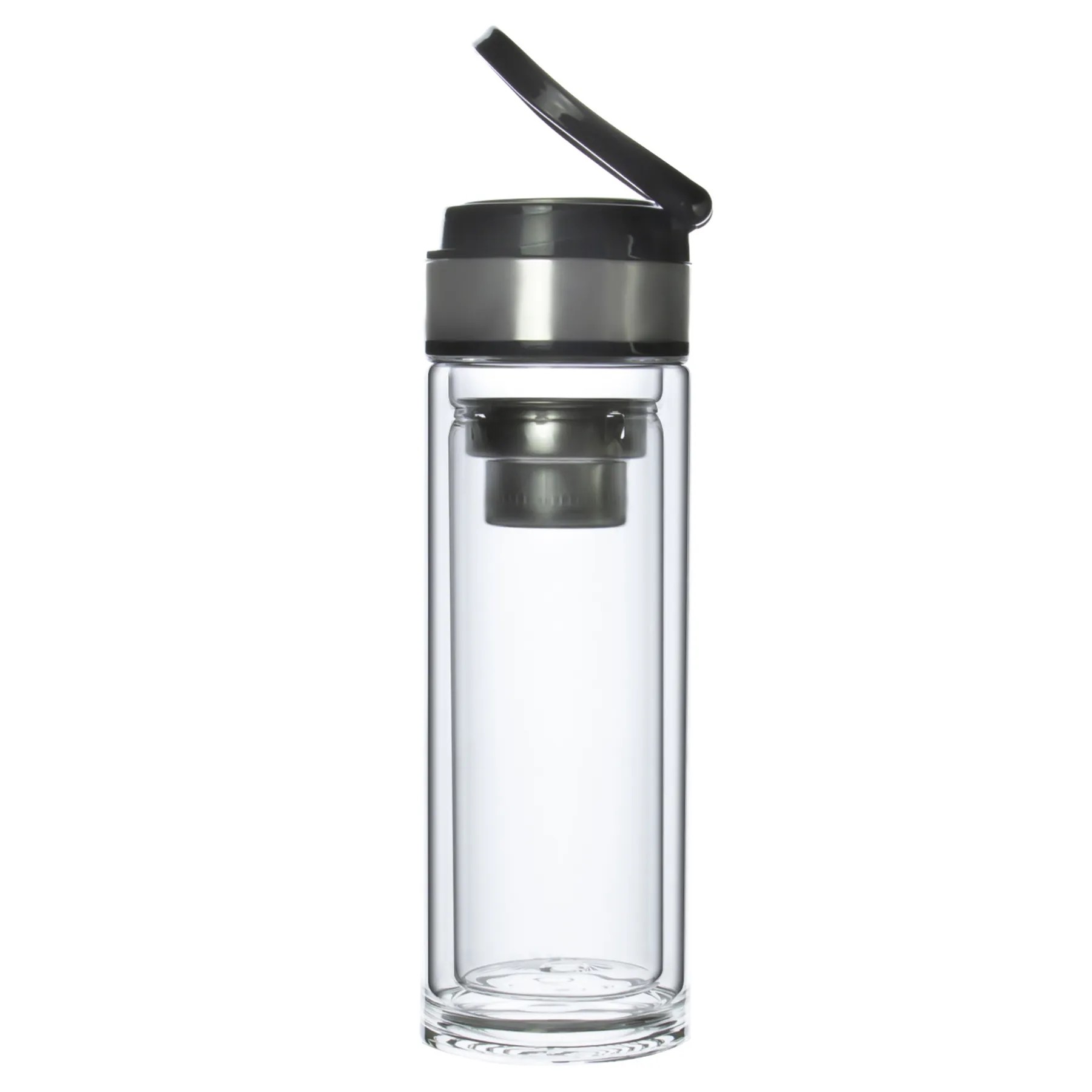 10Oz Double Wall Borosilicate Glass Bottle 2