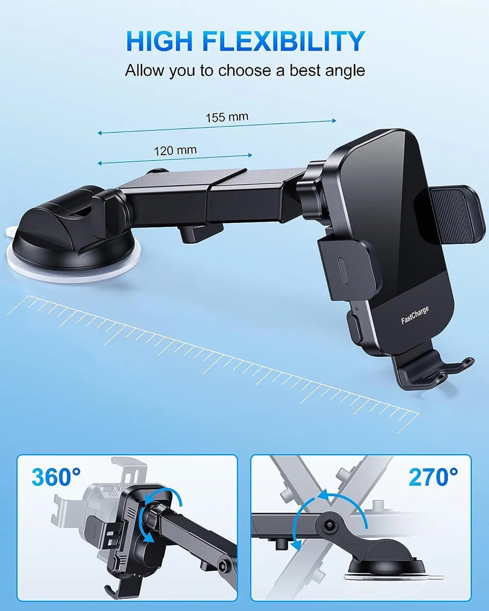 15W Wireless Fast Charging Car Charger 6