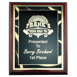 Rosewood Piano Finish Plaque (6"x8") 1