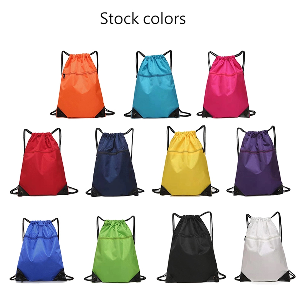 Oxford Drawstring Backpack Bag 8