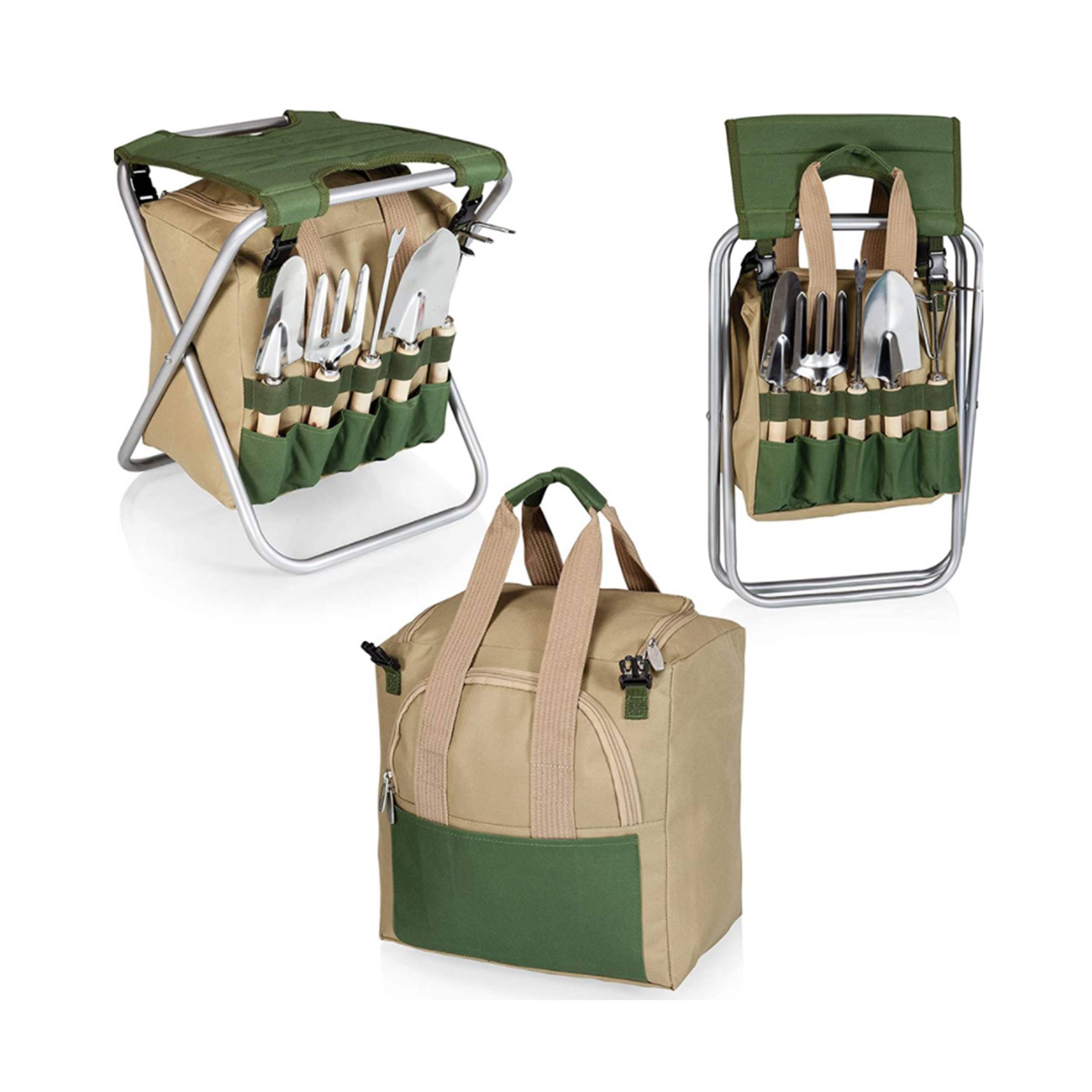 Foldable Stool With Garden Tools 5
