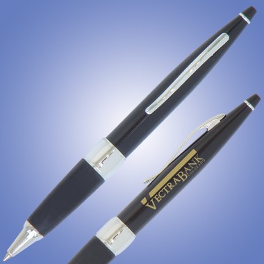 TWIST ACTION BALLPOINT PEN-BLACK 1