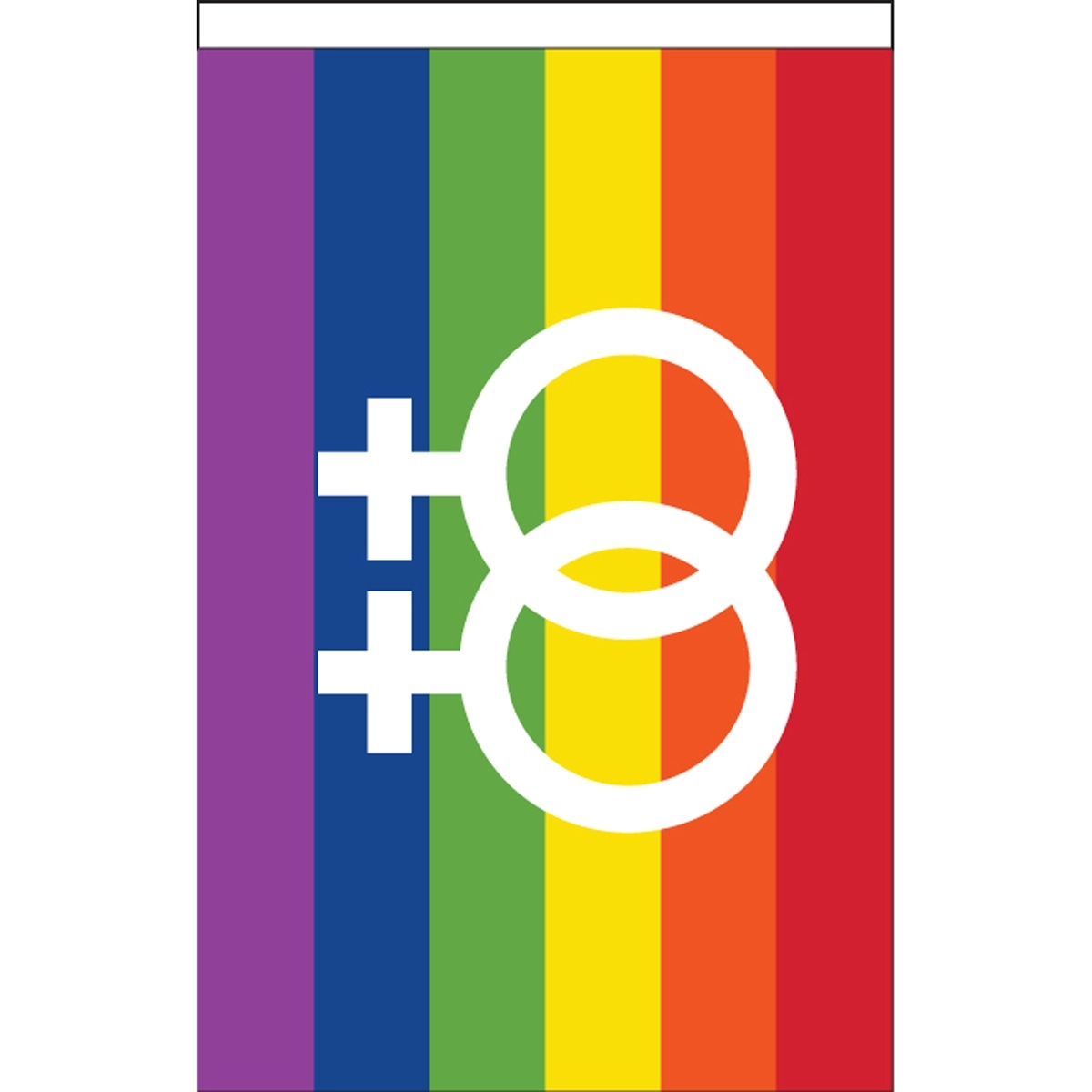 Double Female Deluxe Garden Flag 2