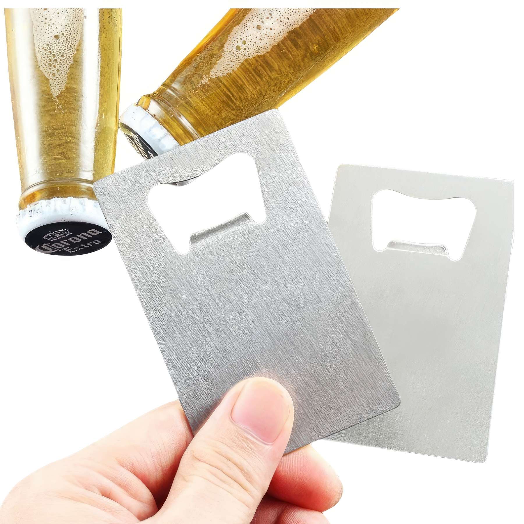 Custom Stainless Steel Credit Card Size Beer Bottle Opener 2