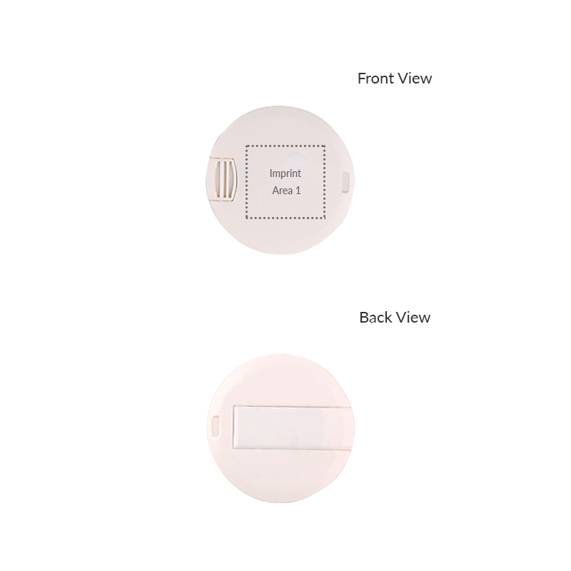 Round Card USB Flash Drive 2
