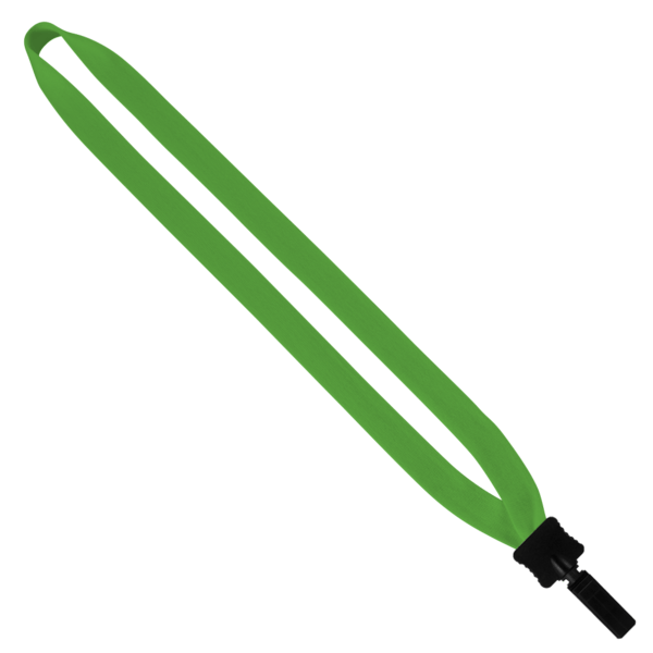 3/4" Cotton Lanyard with Plastic Clamshell & Bulldog Clip 3