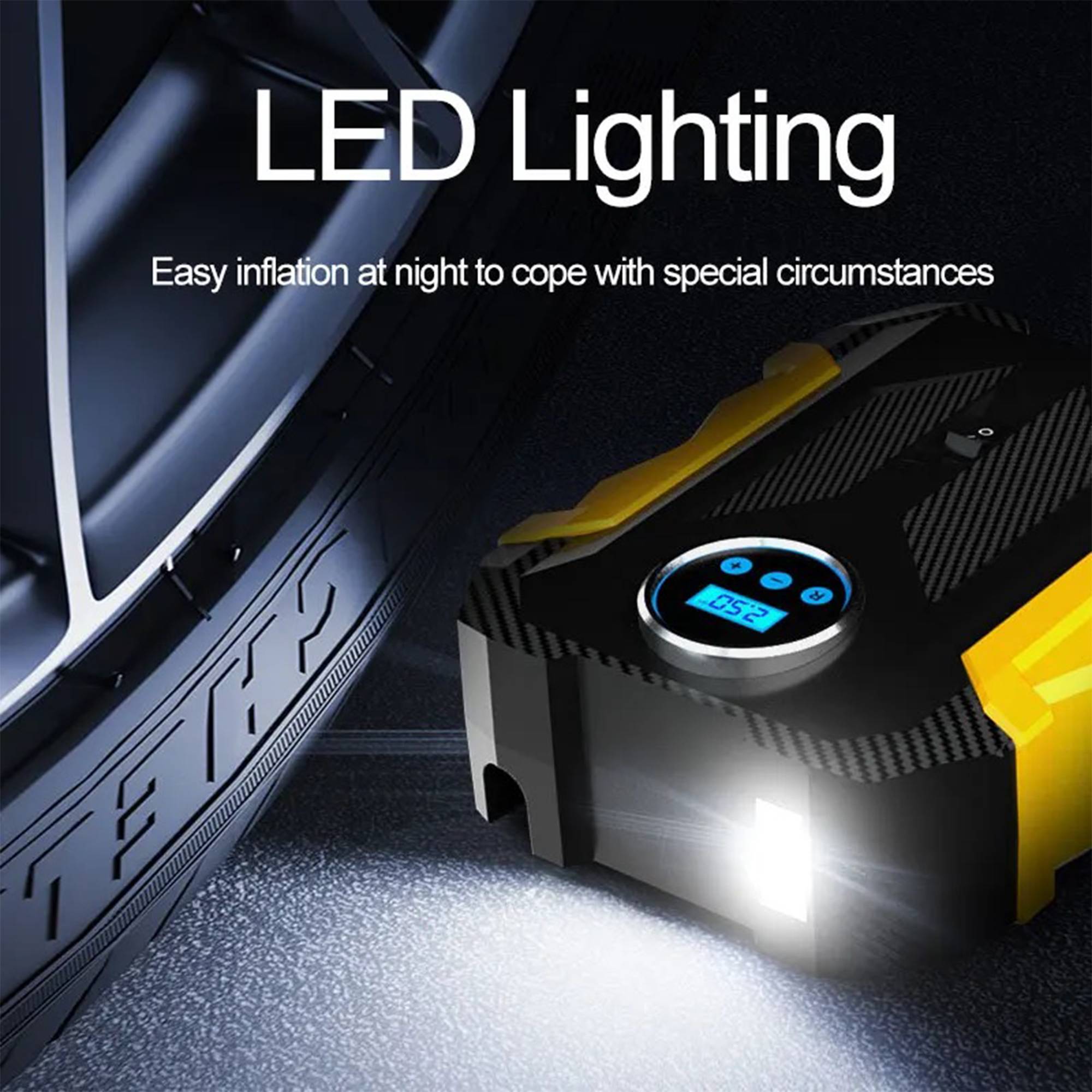 Digital Display Pointer Car Tire Air Pump 5