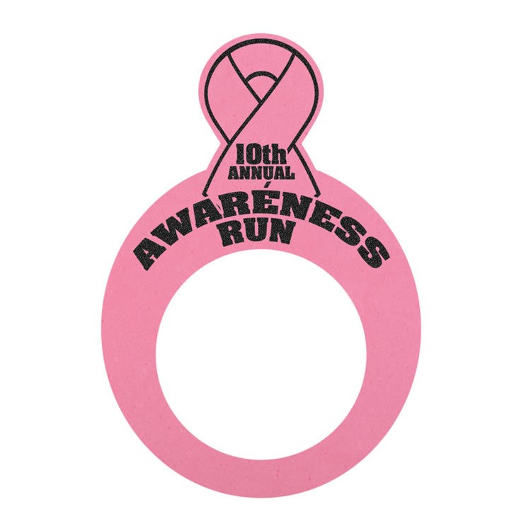 12" Foam Awareness Ribbon Visor