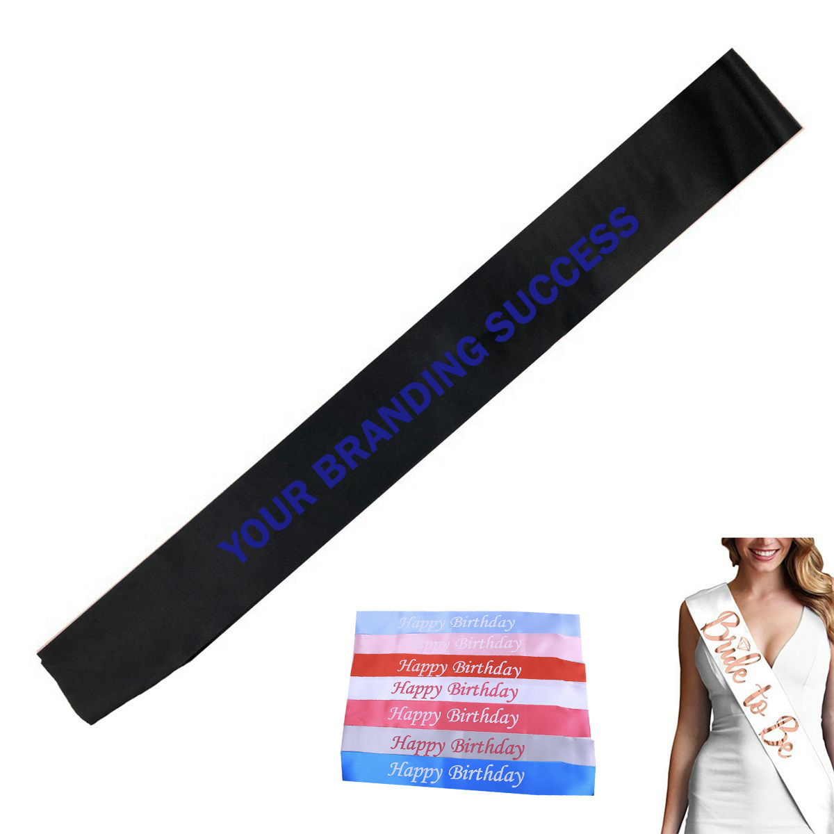 Glitter Personalized Sash 2