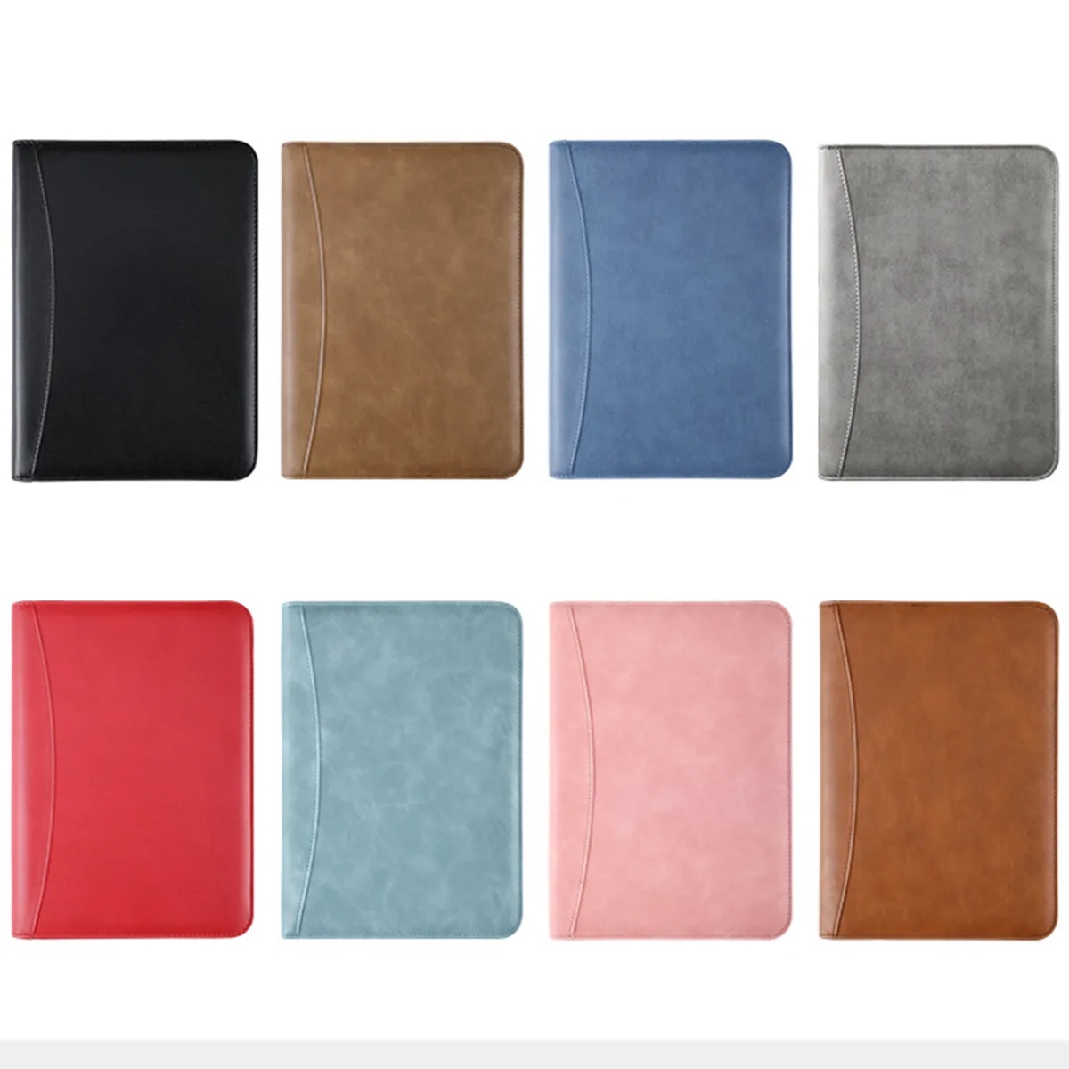 A5 Zippered Business Portfolio Notebook Bag with Calculator 4