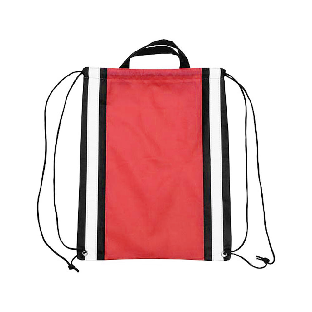 Vertical Reflective Drawstring Backpack Tote 3