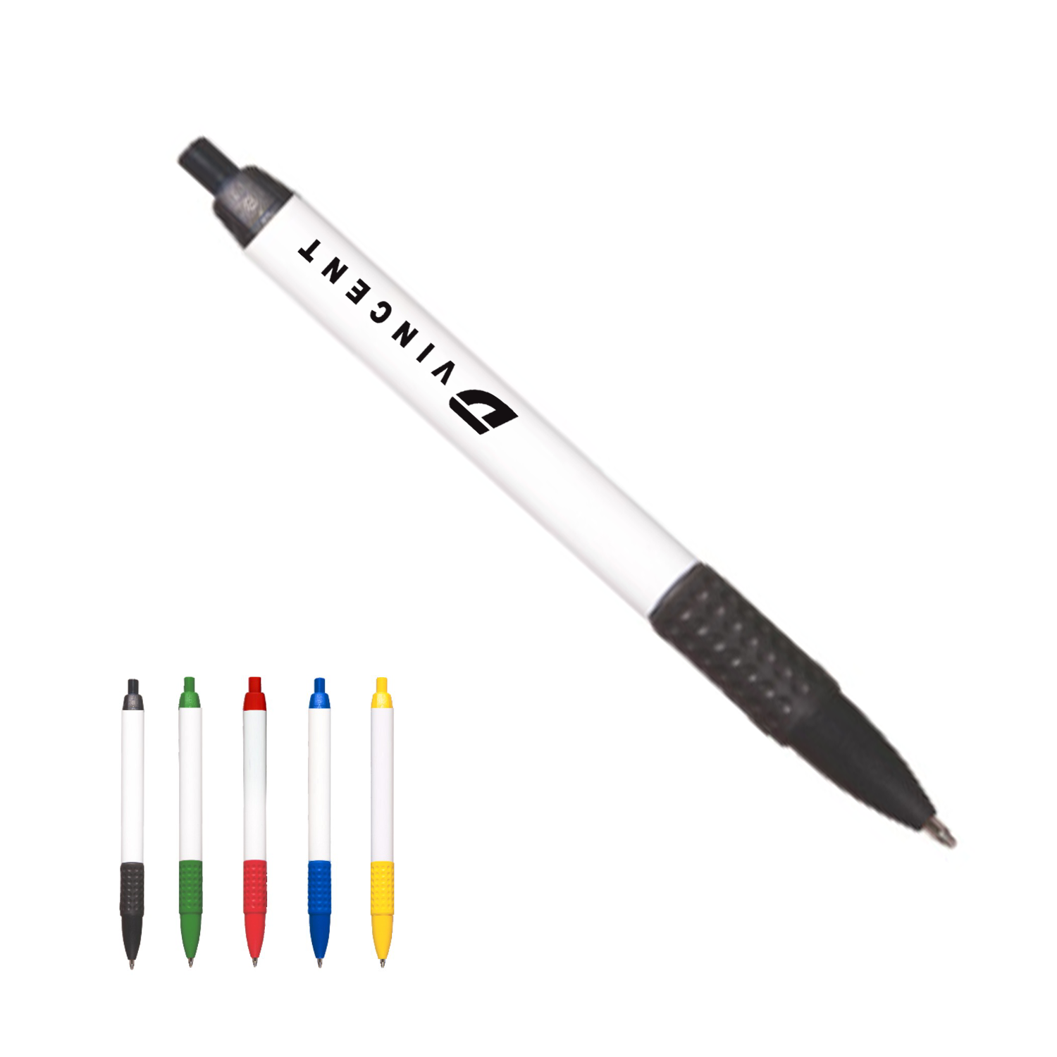 Click Pen With Rubber Grip 2