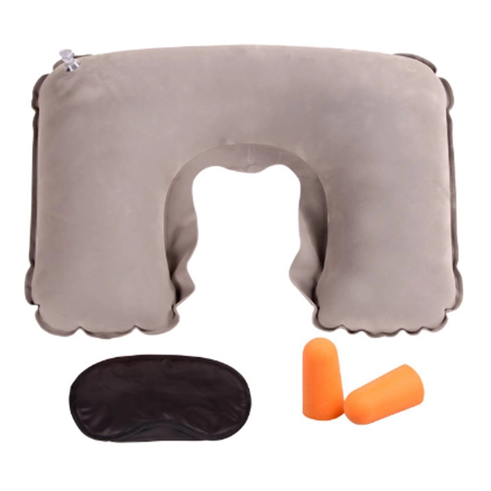 Travel Pillow Kit W/Ear Plugs & Eye Mask 3
