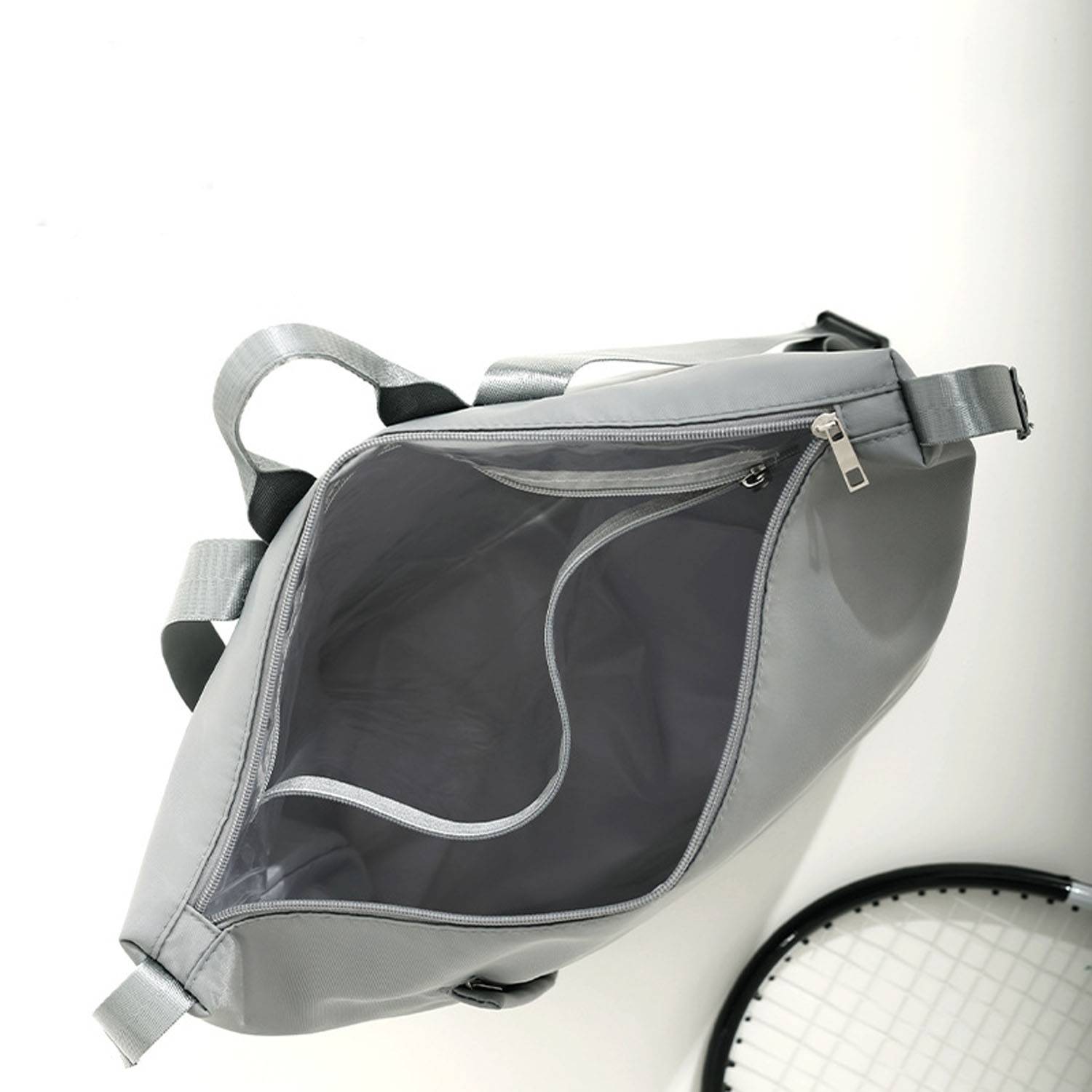 Compact Waterproof Polyester Gym Backpack Shoe Compartment 4